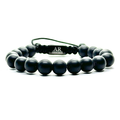 Pulsera piedra natural ONIX MATTE para HOMBRE