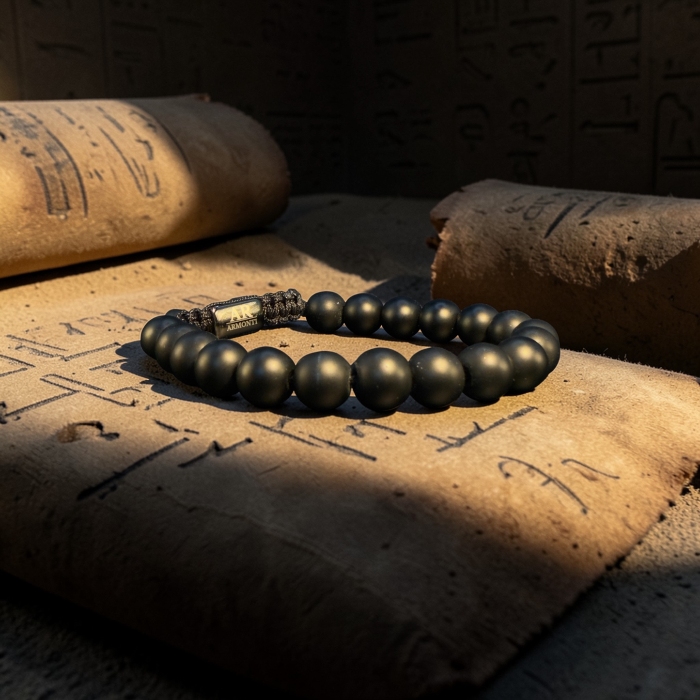 Matte Onyx natural stone bracelet for men