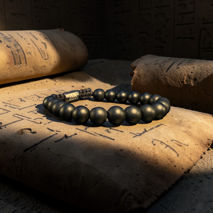 Matte Onyx natural stone bracelet for men