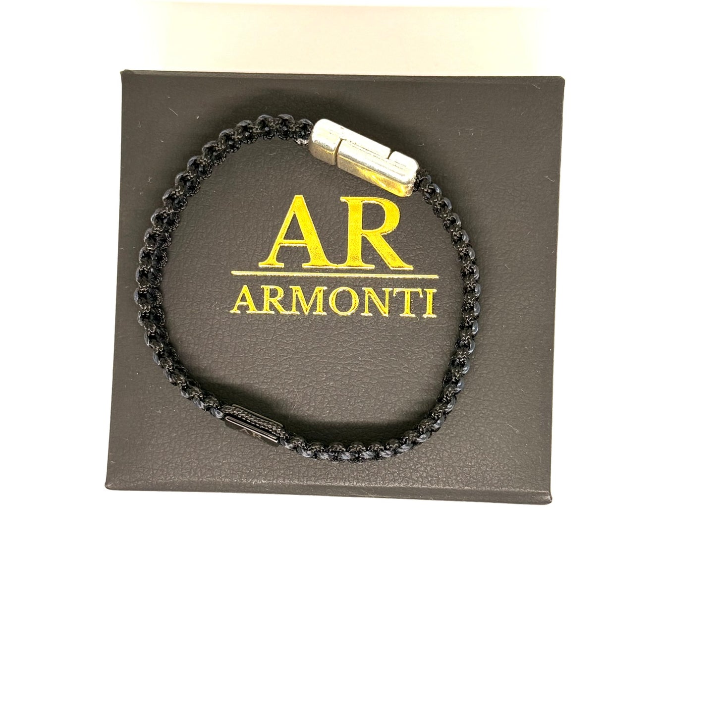 Pulsera MACRAMÉ negra hombre