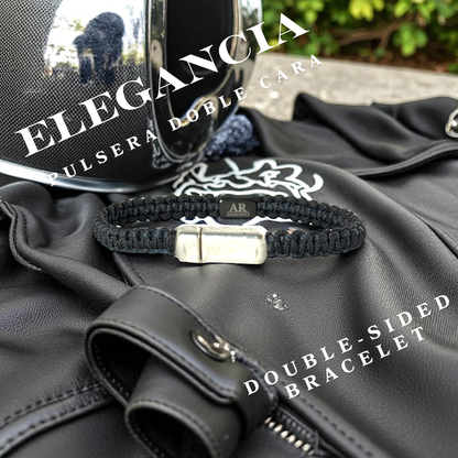 Pulsera MACRAMÉ negra hombre