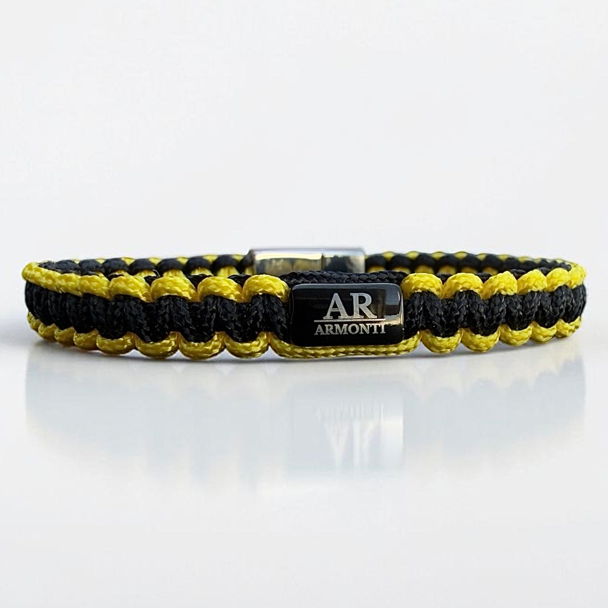 Pulsera Macramé Negro y Amarillo para hombre