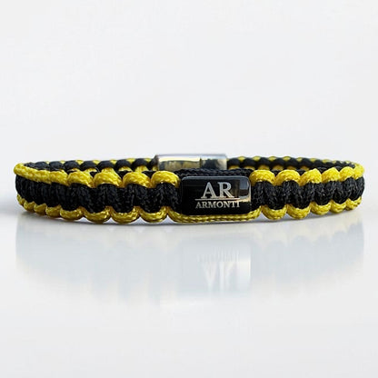 Pulsera Macramé Negro y Amarillo para hombre