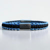 Pulsera Macramé Negra y azul para hombre