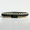 Black and Beige Macramé Bracelet for Men