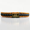 Pulsera de Macramé Negro y Ocre para Hombre