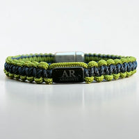 Pulsera de Macramé Negra y Verde para Hombre