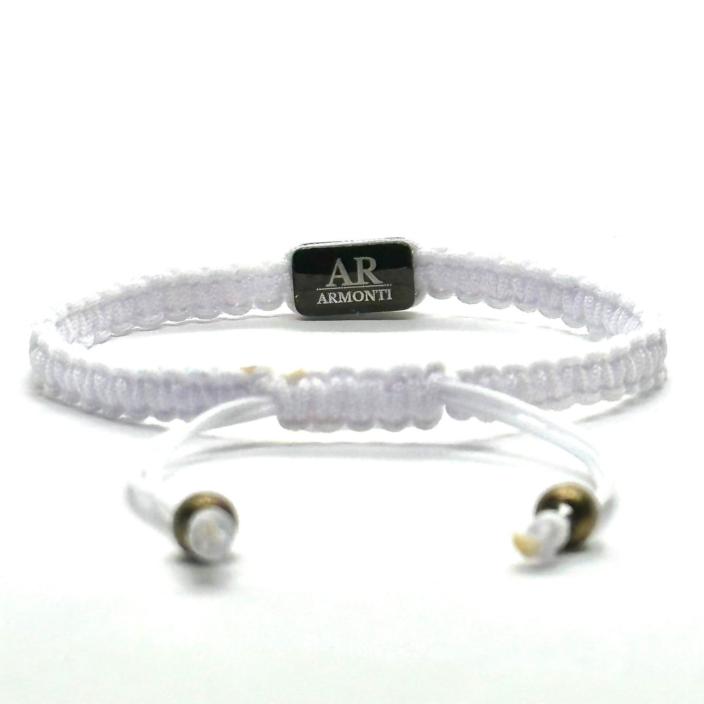 Pulsera blanca de MACRAMÉ para mujer