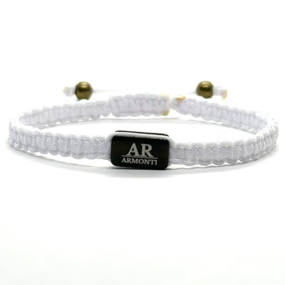 Pulsera blanca de MACRAMÉ para mujer