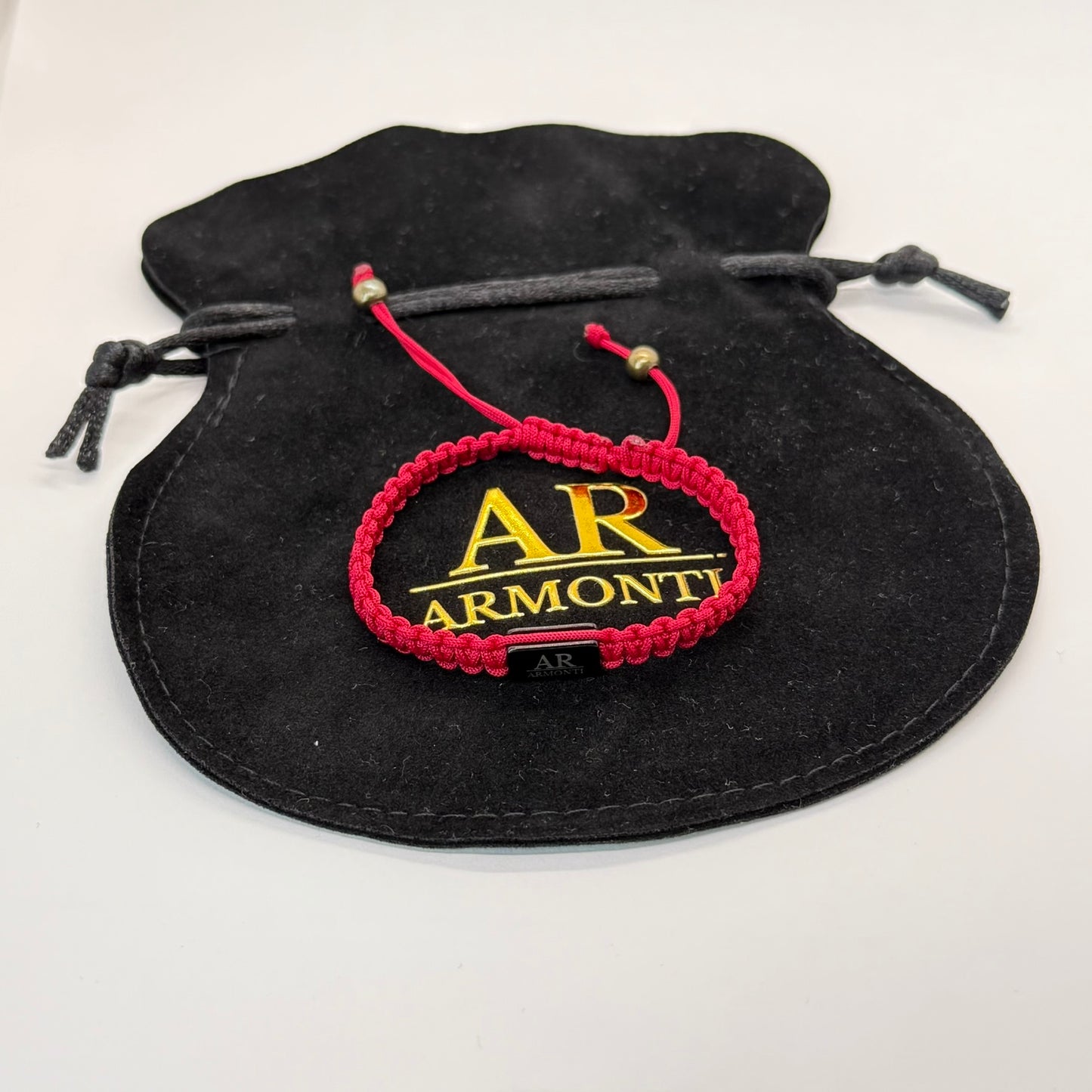 Pulsera MACRAMÉ roja hombre