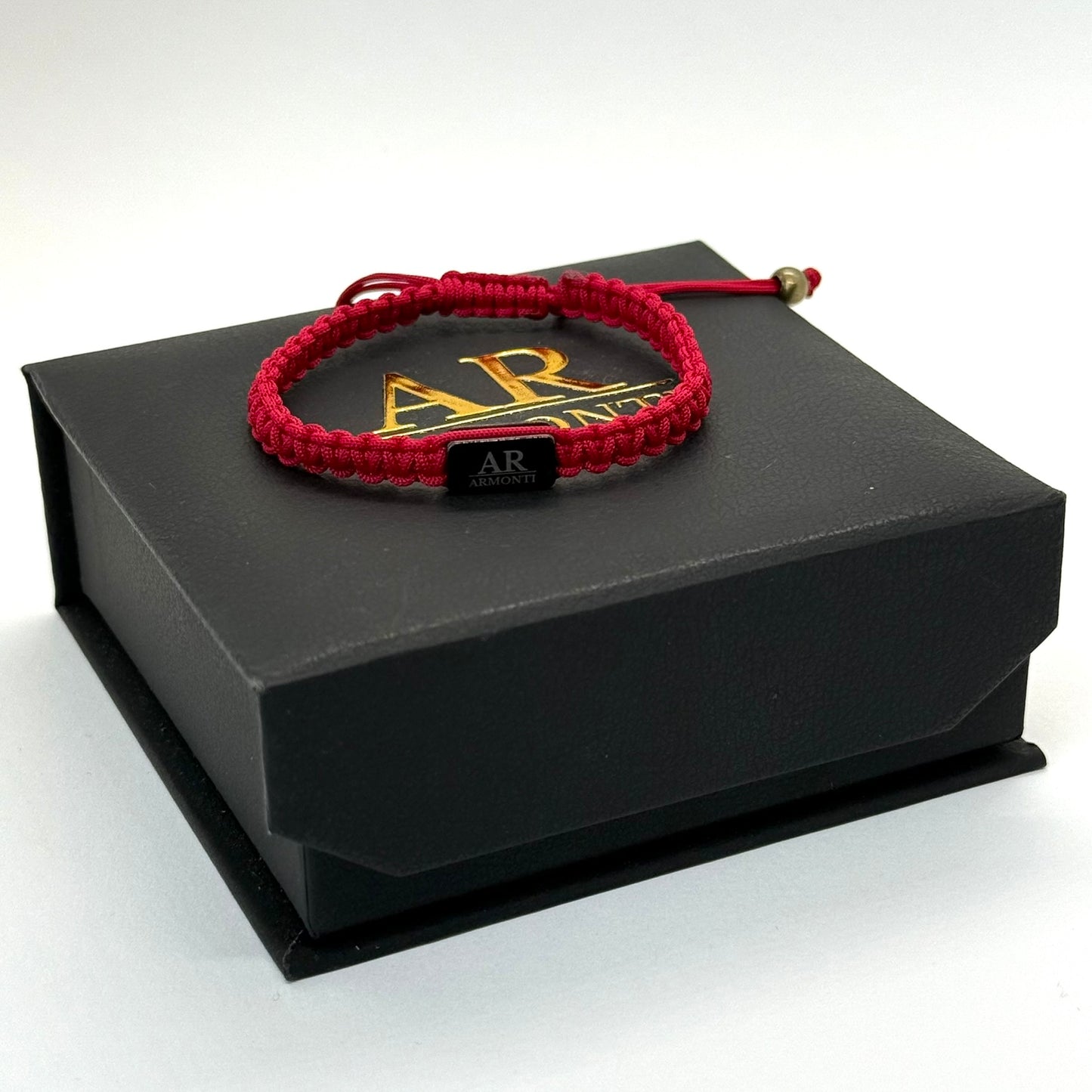 Pulsera MACRAMÉ roja hombre