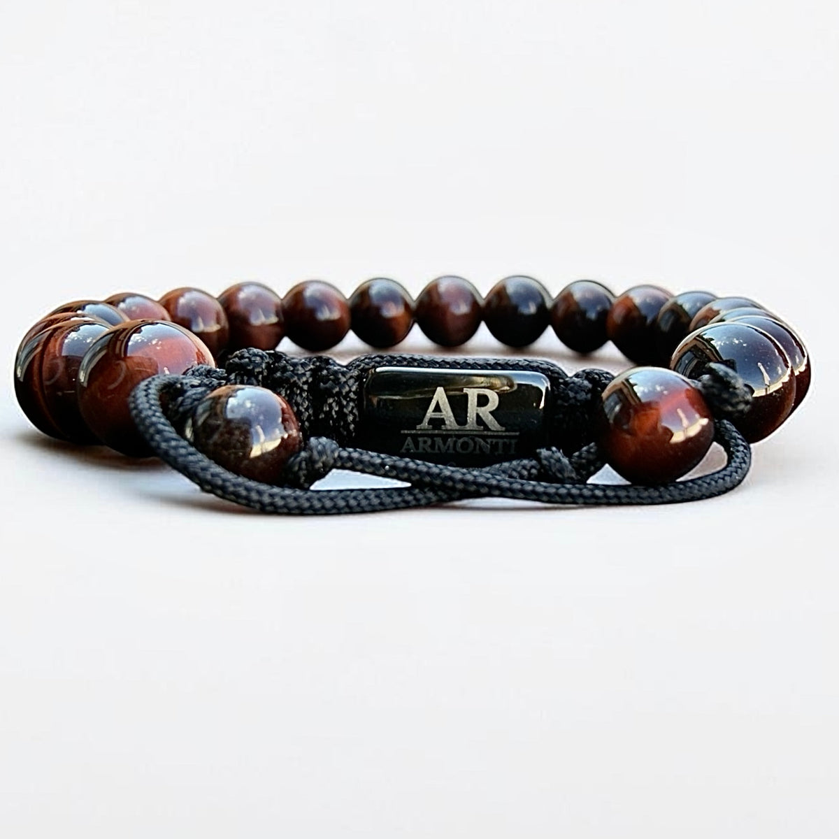 8mm Red Tiger Eye Bracelet for Men