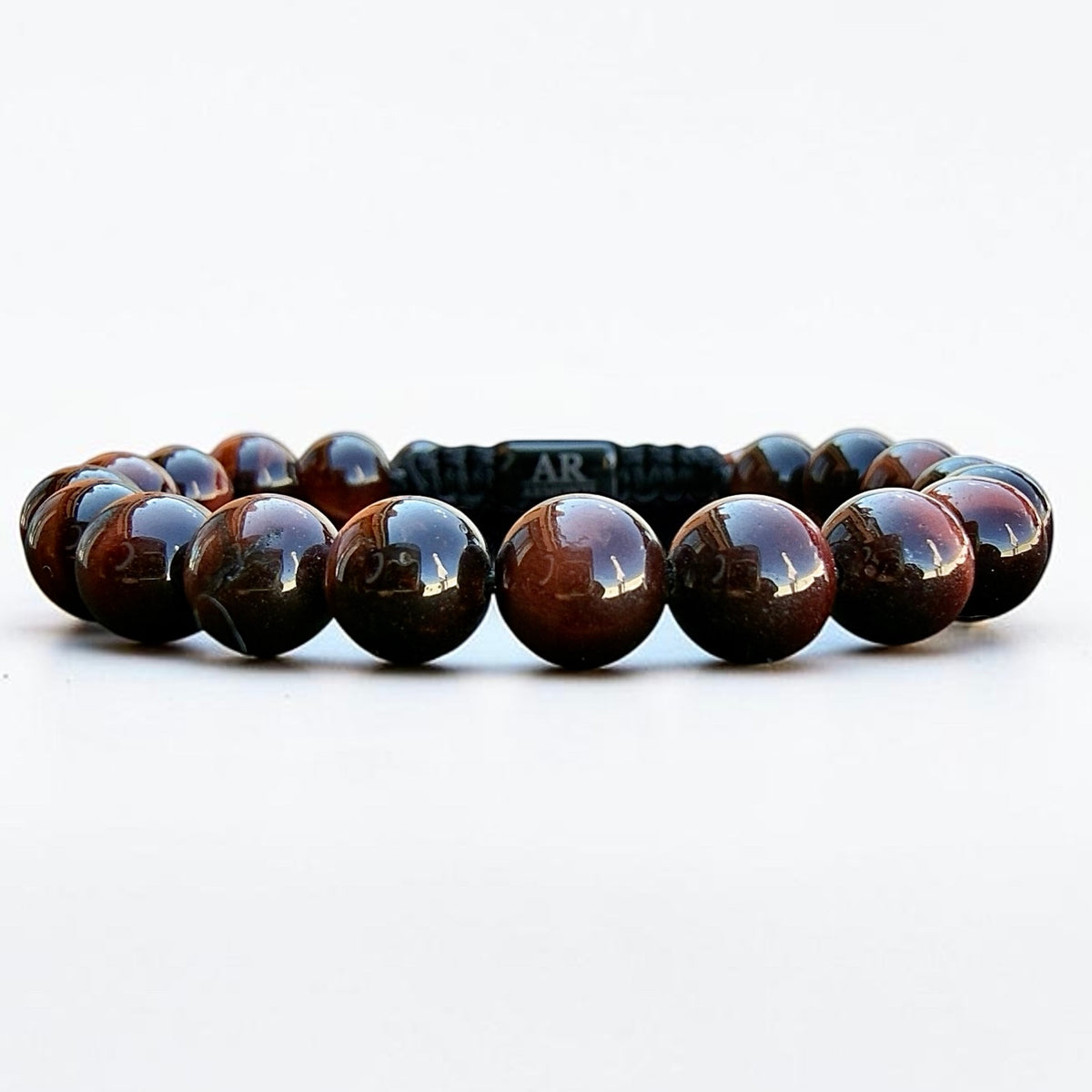 8mm Red Tiger Eye Bracelet for Men