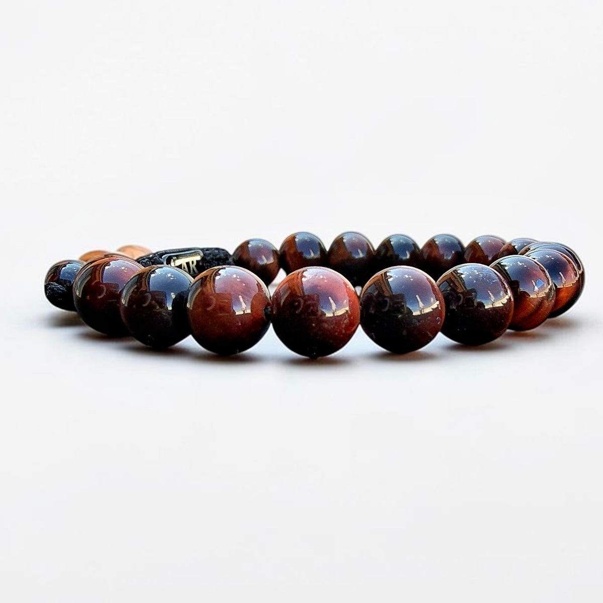 8mm Red Tiger Eye Bracelet for Men
