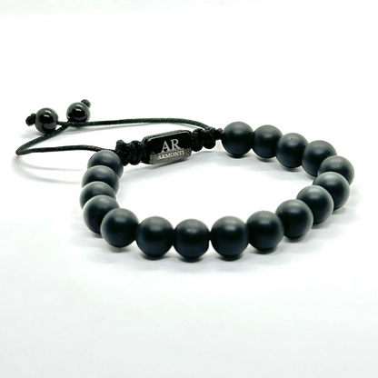 Pulsera piedra natural ONIX MATTE para HOMBRE