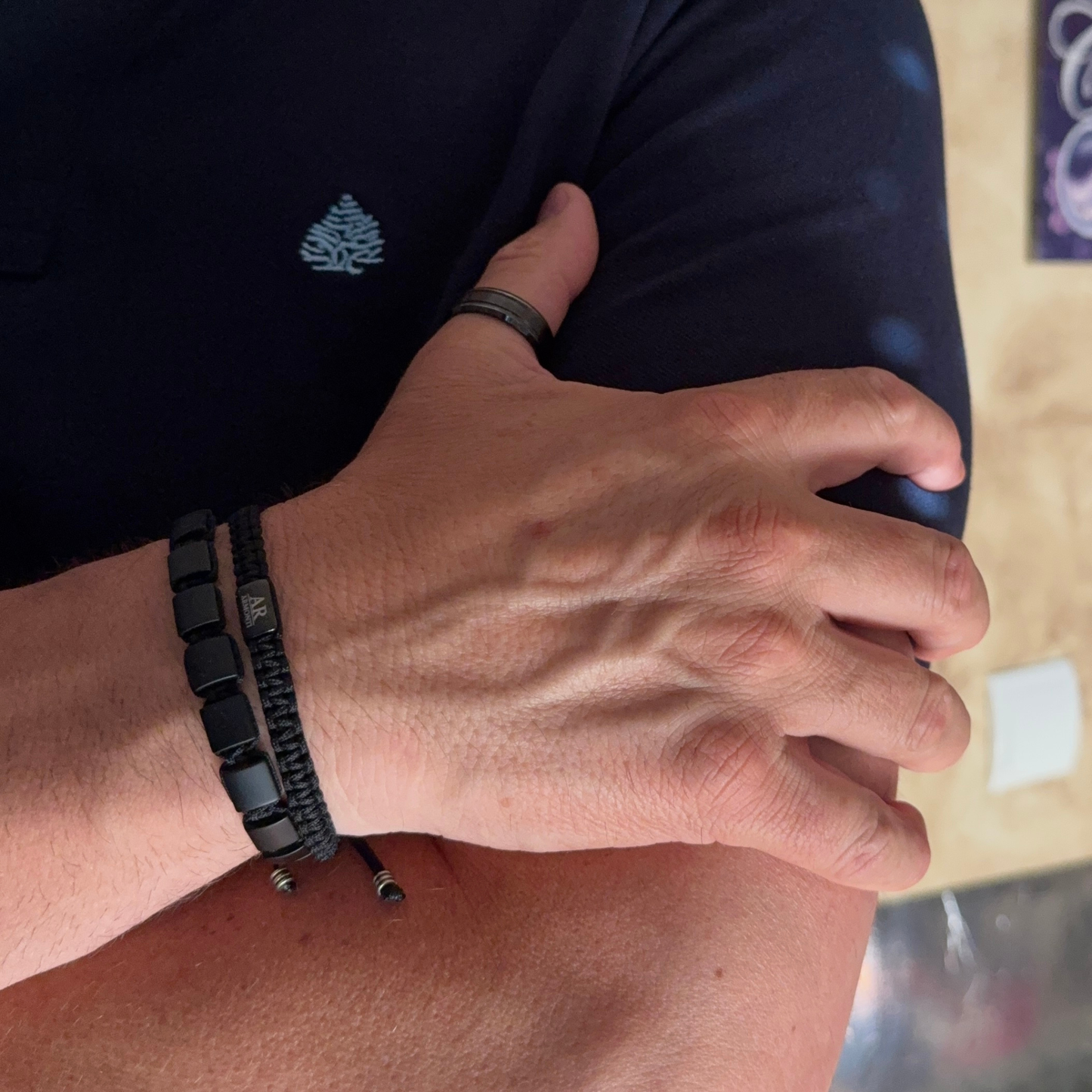 Men's Matte Onyx Bracelet by ARMONTI